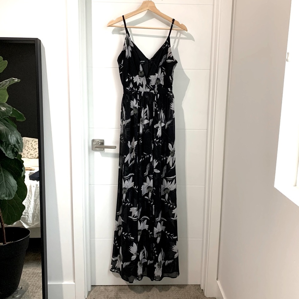 Bebe semi formal sexy dress with slit